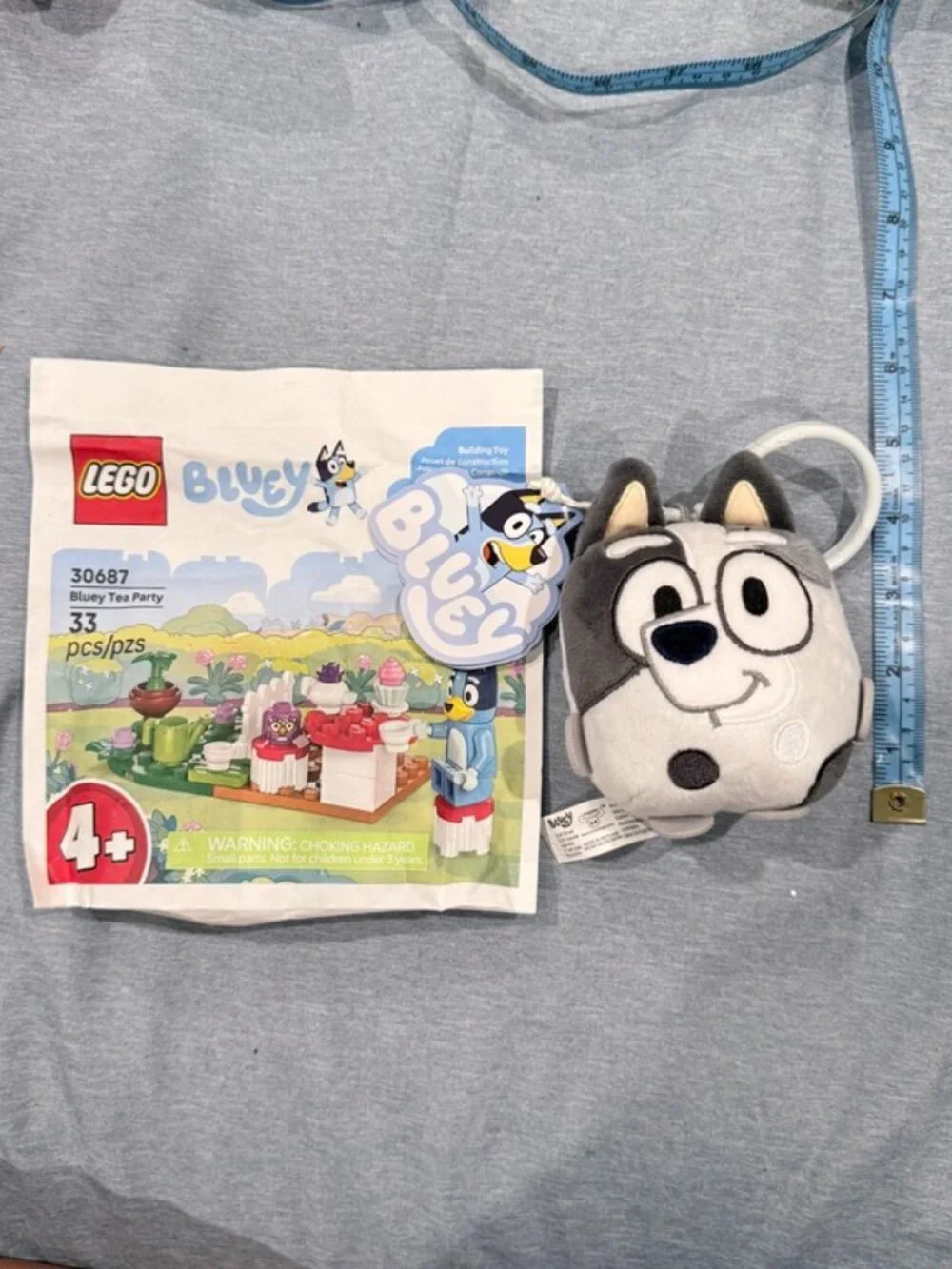 Bluey Gift Bundle LEGO 30687 Tea Party + Bluey Plush Clip NWT - Picture 2 of 4